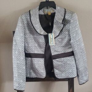 NWT Vintage‎ Allen Metallic Blazer/ Jacket size 8